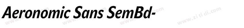 Aeronomic Sans SemBd字体转换 Aeronomic Sans SemBd字体转换